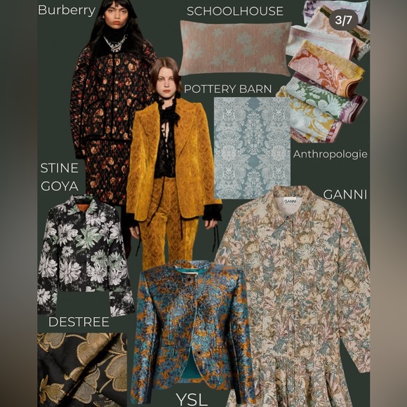 RARE Tapestry and Leather Carven Pumps Heels 41 10.5 Made in Italy - Picture 13 of 16